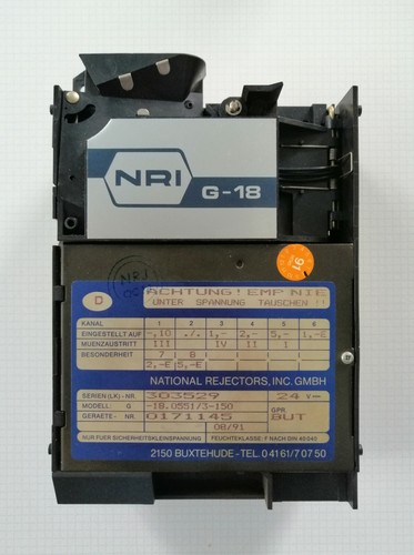 Münzprüfer nri g18 0551 - münzprüfer,